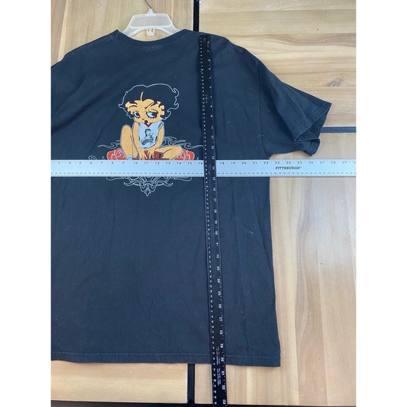 Graphic T Shirt Mens XL Black Heavyweight Cotton Tee - Picture 3 of 5